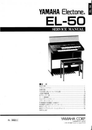 Yamaha EL60 EL-60 Service Manual
