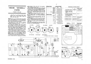 Vidor CN351 CN-351 Riviera Vintage Wireless Service Information