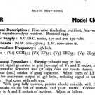 Vidor CN385 CN-385 Vintage Wireless Service Information