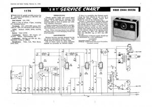 Vidor CN444 CN-444 Riviera Vintage Wireless Service Information
