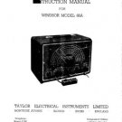 Taylor 66A Instructions with Schematics etc