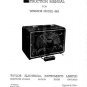 Taylor 66A Instructions with Schematics etc
