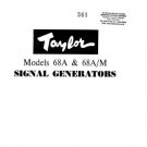 Taylor 68A Instructions with Schematics etc