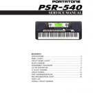 Yamaha PSR540 PSR-540 Service Manual