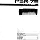 Yamaha PSR73 PSR-73 Service Manual
