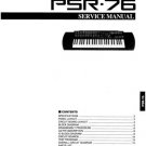 Yamaha PSR76 PSR-76 Service Manual