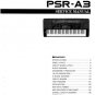 Yamaha PSRA3 PSR-A3 PSRA-3 Service Manual