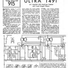 Ultra T491 T-491 Vintage Wireless Repair Schematics etc