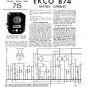 Ekco B74 B-74Technical Repair Schematics etc
