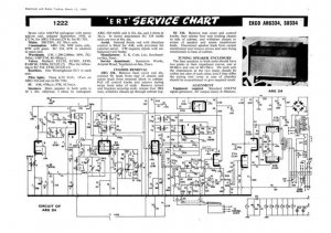 Ekco SU334 SU-334 RadiogramTechnical Repair Schematics etc