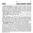 Ekco TRG252 TRG-252 RadiogramTechnical Repair Schematics etc