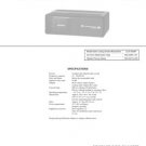 Sony CDX605 CDX-605 Service Manual