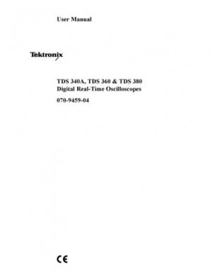 Tektronix TDS360 TDS-360 Operating Guide