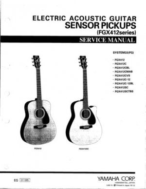 Yamaha FE30 FE-30 Service Manual