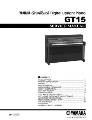 Yamaha GT10 GT-10 Service Manual