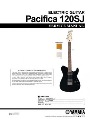 Yamaha Pacifica 120SJ Service Manual