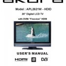 Akura APL2621W-HDID Television Operating Guide