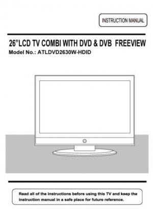 Akura ATLDVD2630W-HDID Television Operating Guide