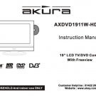 Akura AXDVD1911W-HDIDC Television Operating Guide