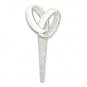 Double Ring SILVER or GOLD Sparkle Plastic Cupcake Picks 48 or 96 PK Wedding