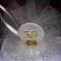 50th Wedding Anniversary BC118G Cake Topper GOLD white