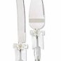Wilton 2pc Wedding Cake Knife Server NEW Crystal Look Handle 120-4003