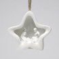 STAR Dome w Holy Family Christmas / Light Cover Porcelain Ornament 61985