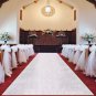 Wilton Aisle Runner White Floral 100 ft x 36 " NEW