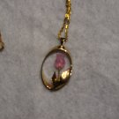 Gold Plated Rose Necklace