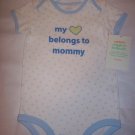 Carter's onsie NWT 'love Mommy' 18 months