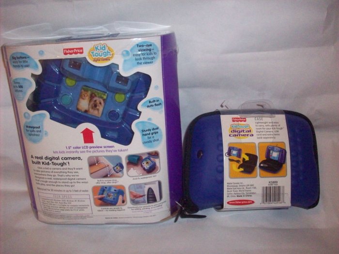 Appareil Photo Numérique Vintage Fisher-Price Kid Tough 2007 - Testé Fonctionnel