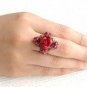 Handmade Beaded Carmen Rose Ring