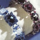 Handmade BLUE OR FUSHSIA RIVOLI SQUARE DANCE Bracelet