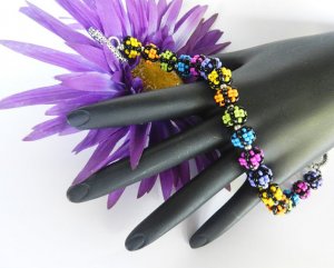 Handmade Beady Pop Beads Bracelet