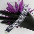 Handmade Beaded Lilac Windows Bracelet