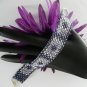 Handmade Beaded Lilac Windows Bracelet