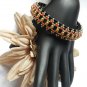 1 Handmade Beaded Black Jack Bangle