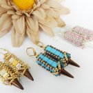 Handmade Beaded Fun and funky Poison Arrow Earrings