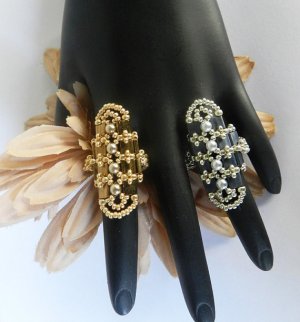 Handmade Beaded Ovalado Ring (Matches Bracelet Sold Separate)