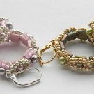 1- Pair Handmade Beaded Pearly Bay Earrings