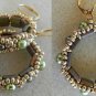 1- Pair Handmade Beaded Pearly Bay Earrings