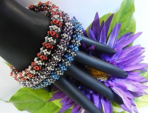 Handmade Beaded Cha-Cha Bangle