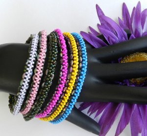 1- Handmade Beaded Super Duper Bangle