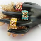 1- Handmade Beaded Tila Tiles Ring