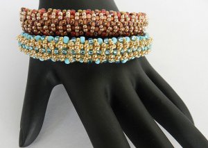 1- Handmade Beaded Macarena Bangle