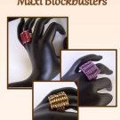 1- Handmade Beaded Maxi Blockbuster Ring