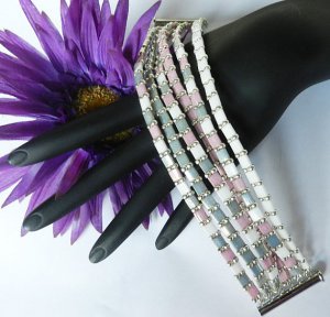 1- Handmade Beaded Six Pack Bracelet