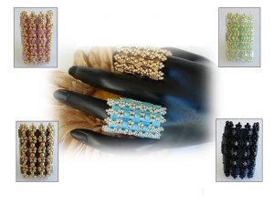 1- Handmade Beaded Eclipse Ring