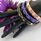 1- Handmade Beaded Joan of Arc Bangle