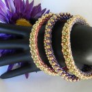 1- Handmade Beaded Oyster Bangle